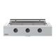 Caliber™ Rockwell Social 48" 3-Burner Stainless Steel Built-In Natural Gas Grill with Pewter Hardware-0