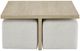 Universal Explore Home™ Oasis Dockside Cocktail Table with 4 Ottoman-2