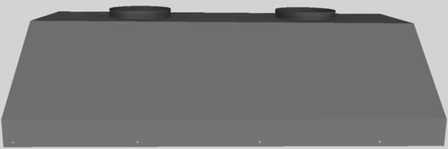 Vent-A-Hood® 48" Gunsmoke Wall Mounted Liner Insert-0