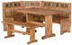 Sunny Designs™ Sedona Short Bench With Corner Seat-1