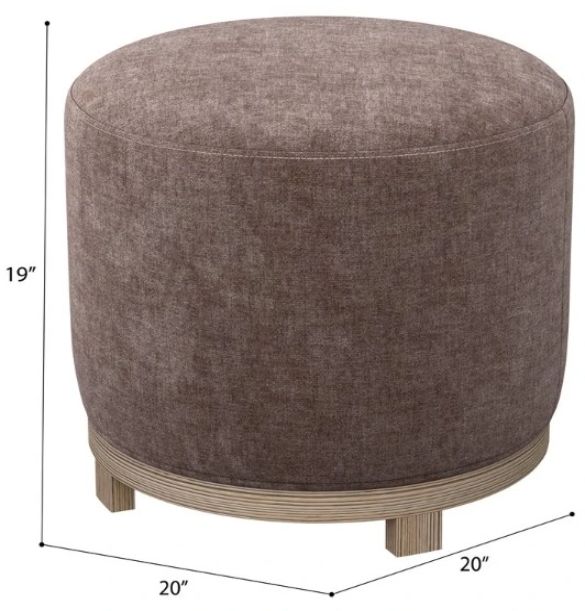 Emerald Home Lana Rose Swivel Ottoman-2