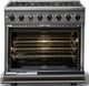Viking® 7 Series 36" Damascus Gray Pro Style Dual Fuel Range-1