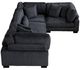 Homelegance® Traverse 4-Piece Black Modular Sectional-3