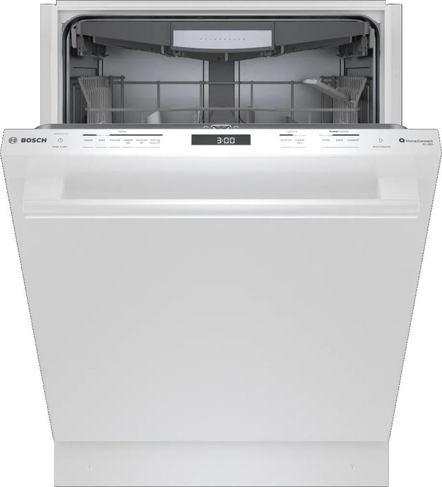 Bosch® 800 Series 24" White Top Control Built In Dishwasher-1