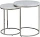ACME Furniture Zaidee White Nesting Table with Nickel Base-3