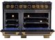 Kucht Professional KX Series 48" Titanium Stainless Steel Pro Style Dual Fuel Range with Kucht Horus Thermostat-1