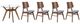 New Classic® Home Furnishings Oscar 5-Piece Clear/Gray/Walnut Dining Set-0