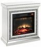 ACME Furniture Noralie Mirrored 28" Fireplace -0