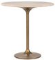 Classic Home Malani Beige Gathering Table with Brown Base-0