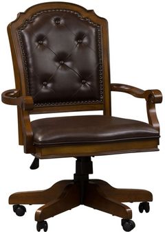 Liberty Furniture Amelia Antique Toffee Jr. Executive Office Chair