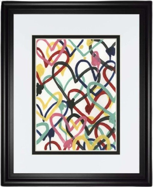 Classy Living June Erica Vess Heart Scribbles Wall Art-0