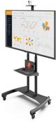 Kanto Single Tray Black Mobile TV Mount-1