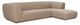 Moe's Home Collection Zandro 2-Piece Beige Right-Arm Facing Sectional and Chaise-0
