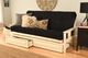 Kodiak Furniture Monterey Suede Black/Antique White Full Storage Futon with Mattress-1