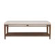 Flexsteel® Verona Cream Rectangular Coffee Table with Pebble Brown-1