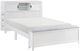 Homelegance® Sloane White Full Youth Bookcase Platform Bed with Hidden Desk, Stool and Storage Bench-0
