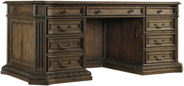 Hooker® Furniture Rhapsody Reclaimed Natural Executive Desk-0