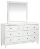 Magnussen Home® Springhouse Whisper White Double Drawer Dresser with Landscape Mirror-0