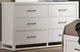 Vaughan-Bassett Lodge & Loft Soft White Oak 6-Drawer Dresser-0