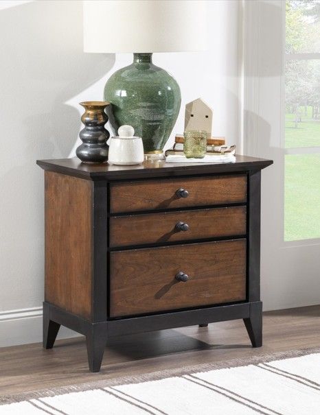 Legacy Classic Fenmore Dark Mocha/Distressed Cherry Nightstand-3