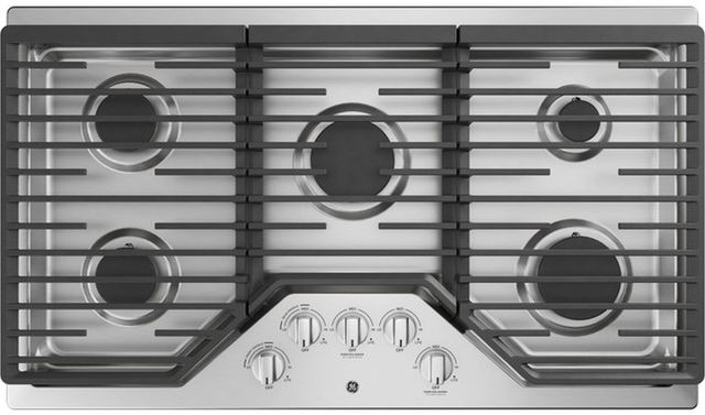 GE® 36" Stainless Steel Built-In 5-Burners Gas Cooktop-0
