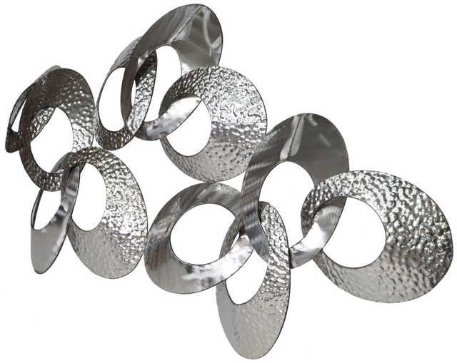 Moe's Home Collection Silver Looped Metal Large Wall Decor-1
