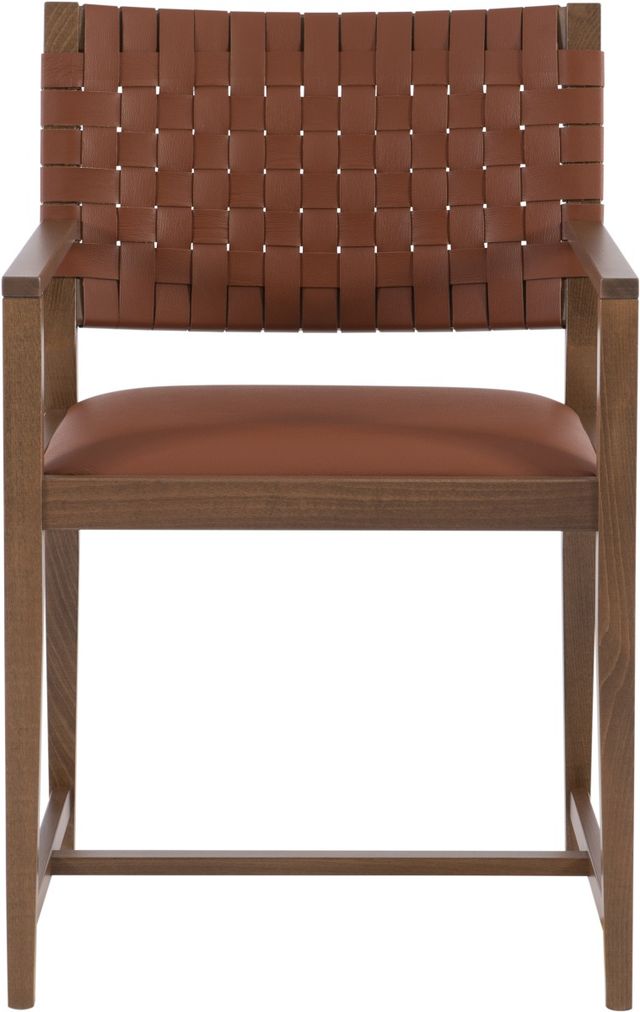 Linon Gustavo Brown Arm Chair-1