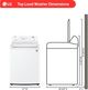 LG 4.5 Cu. Ft. White Impeller Top Load Washer with TurboDrum™ Technology-4