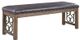 ACME Furniture Raphaela Black/Weathered Cherry Bench-0