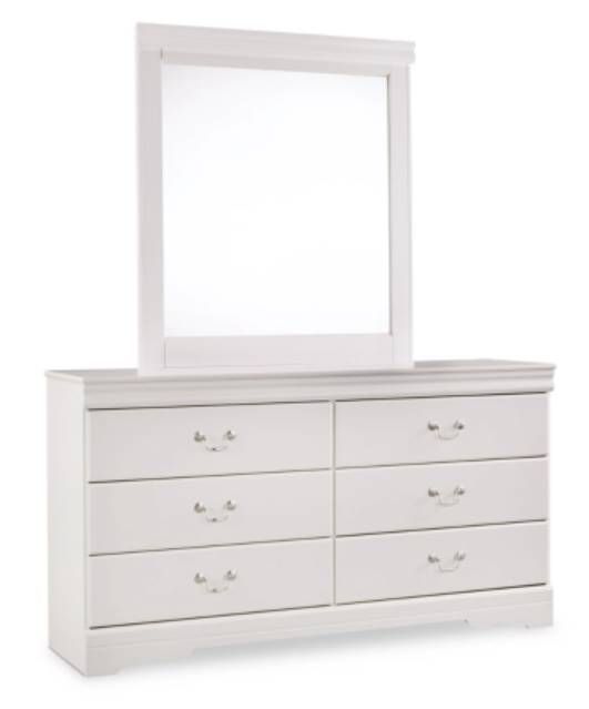 Signature Design by Ashley® Anarasia 3-Piece White Full Sleigh Bed Set-2