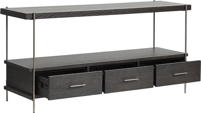 Magnussen Home® Spencer Aged Nickel/Dark Briarsmoke Rectangular Sofa Table-1