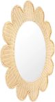 TOV Furniture Coralie Natural Round Wall Mirror-3