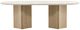 Dovetail Furniture Oja Cream Dining Table with Natural Wash Base-1