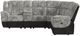 Elements International Santorini 6-Piece Dillon/Shire Gray Manual Sectional-2
