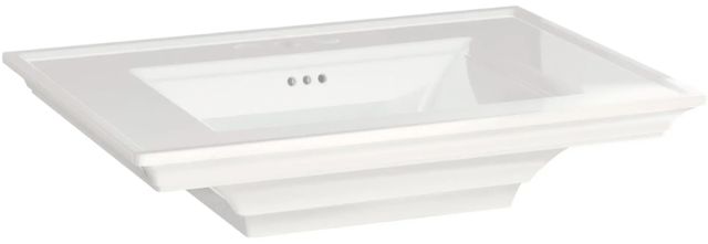 American Standard Town Square® S White 4" Centerset Pedestal Sink Top-0