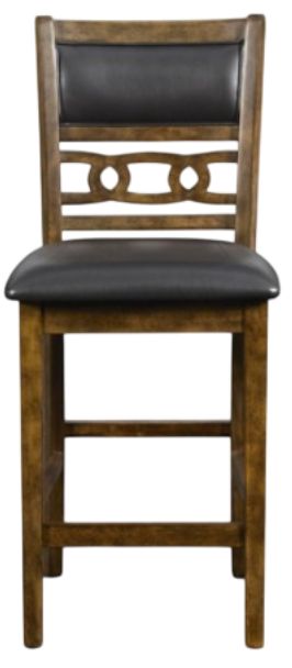 American Wholesale Furniture Gia Brown Pub Chair-1