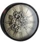 A & B Home Black Roman Numeral Gear Wall Clock-0