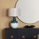 Crestview Collection Cyprus Ripley Gourd Blue Table Lamp-1