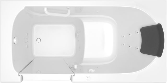 American Standard® Gelcoat Premium Series White 30" x 60" Walk-in Tub with Whirlpool System and Left-Hand Drain-2