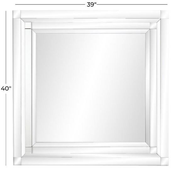 Deco Marche U Select Silver Glass Wall Mirror-3