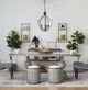 A & B Home Malin Silky Black Rustic 5-Light Chandelier-2
