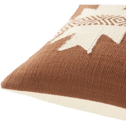 Surya Nobility Dark Brown 22"x14" Toss Pillow with Polyester Insert-1