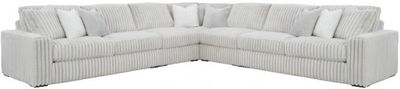 front view of the Signature Design by Ashley® Stupendous 5-Piece Alloy L-Shape Sectional