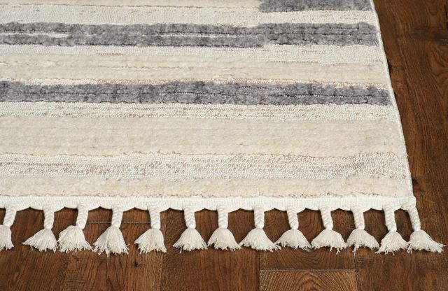 KAS Rugs Willow Ivory/Gray Landscape 5'x8' Area Rug-1