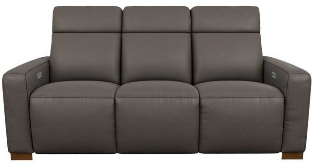 La-Z-Boy® Acadia Shitake Leather Power Reclining Sofa with Headrest-1