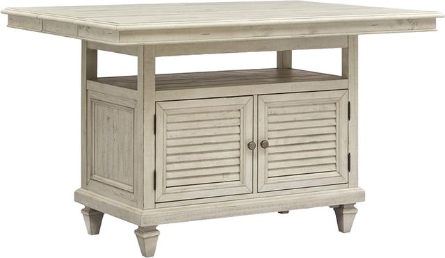 Magnussen Home® Newport Alabaster 58" Rectangular Counter Height Table ...