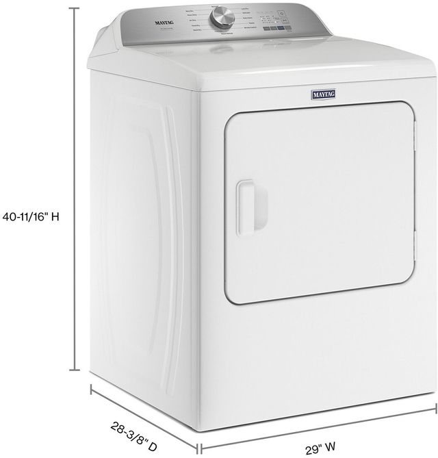 Sécheuse électrique Maytag® Pet Pro de 7.0 pi³ - Blanc-8