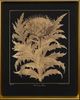 Stylecraft Cardoon flower Black/Gold Wall Art-1