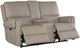 Hooker® Furniture SS Somers Dark Taupe Power Reclining Loveseat with Power Headrest and Console-1