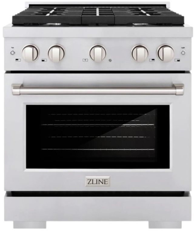 ZLINE 30" Stainless Steel Pro Style Gas Range-0